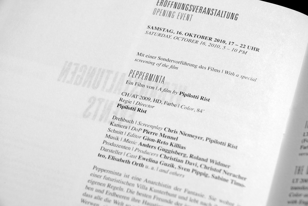 Cologne Kunstfilm-Biennale in Berlin, Booklet & Poster