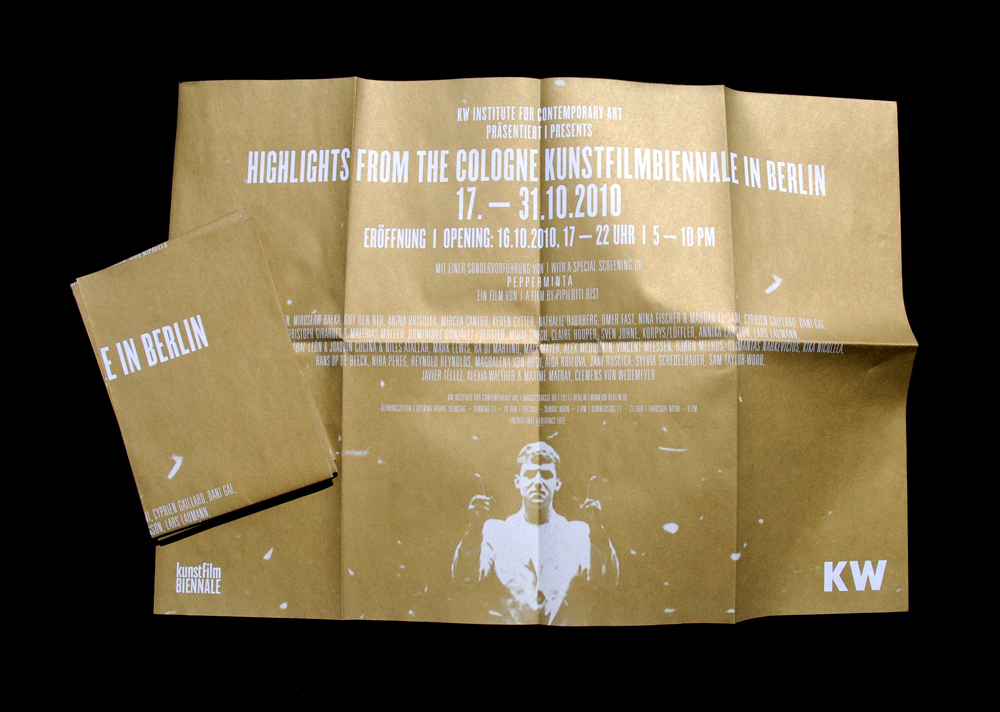 Cologne Kunstfilm-Biennale in Berlin, Booklet & Poster