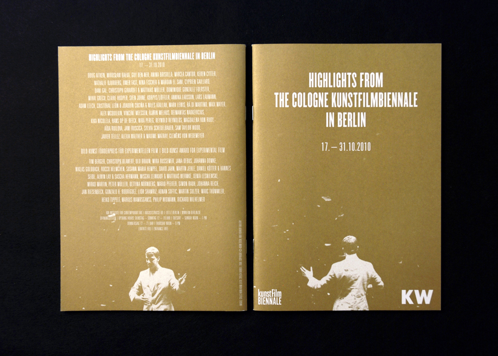 Cologne Kunstfilm-Biennale in Berlin, Booklet & Poster