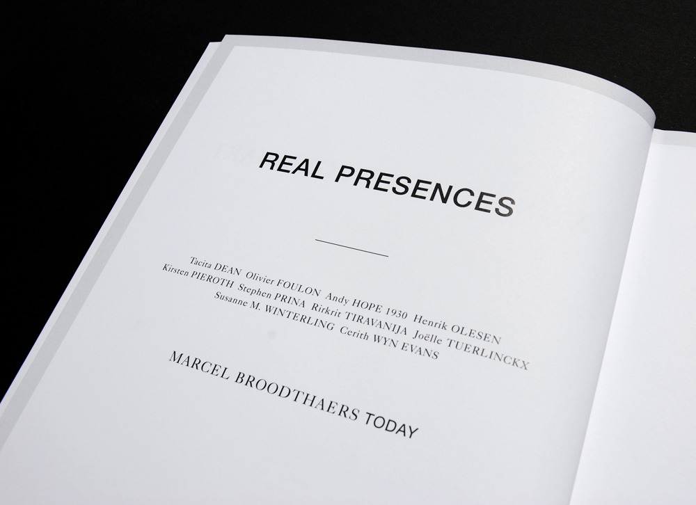 Real Precences – Marcel Broodthaers today, Book