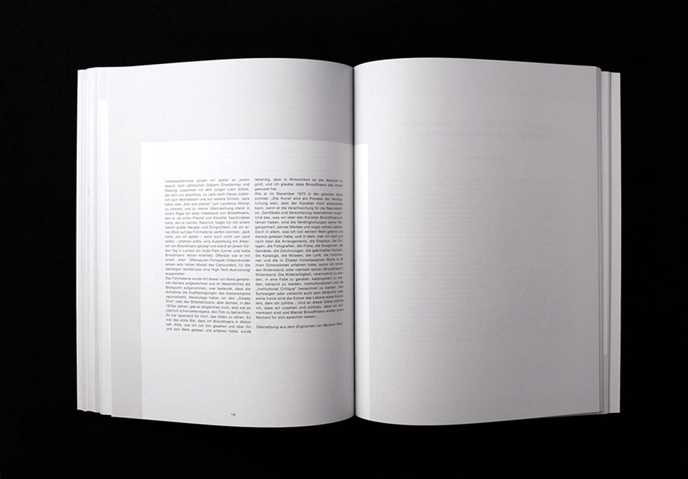 Real Precences – Marcel Broodthaers today, Book