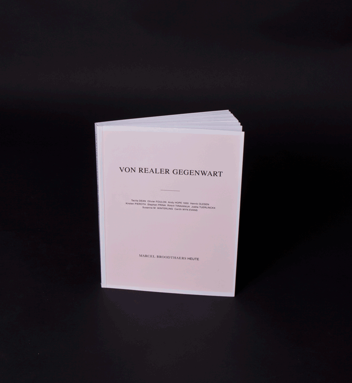 Real Precences – Marcel Broodthaers today, Book