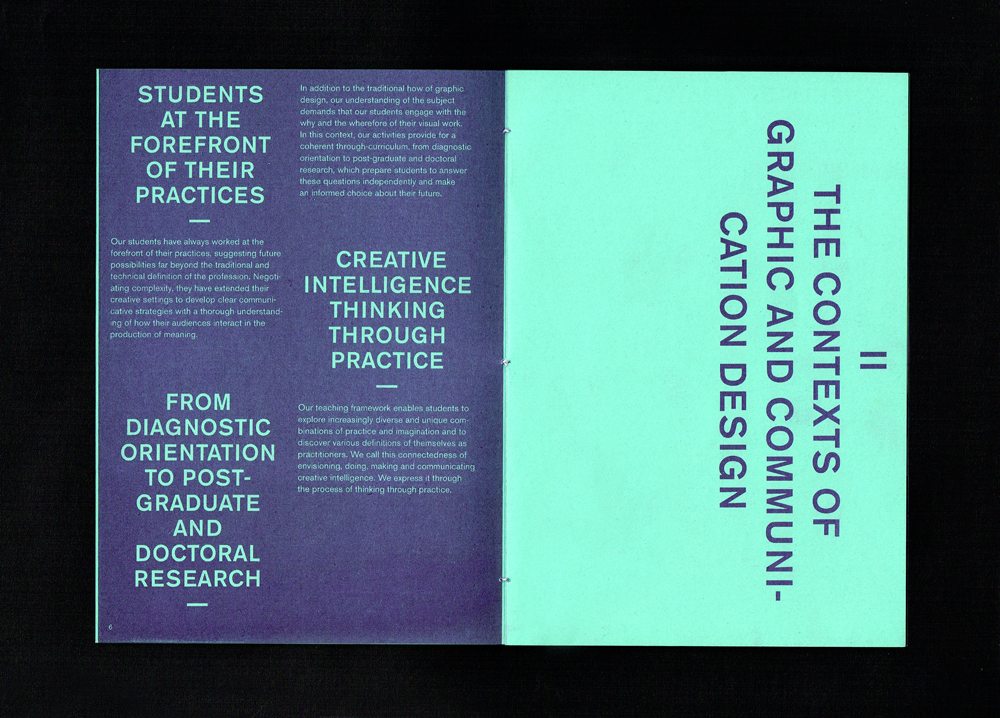 Central Saint Martins, Various booklets