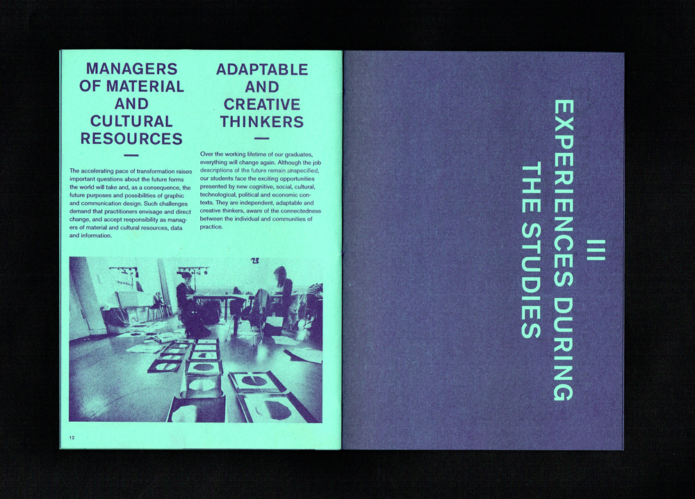 Central Saint Martins, Various booklets