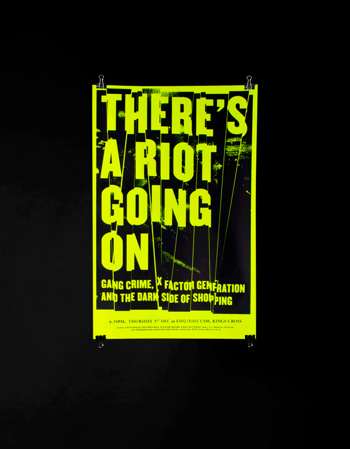 There's a riot going on, Poster