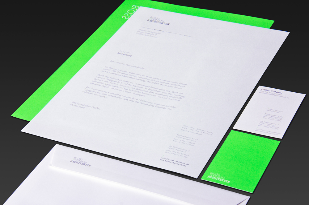 Bloss / Keinath Architekten, Corporate Identity