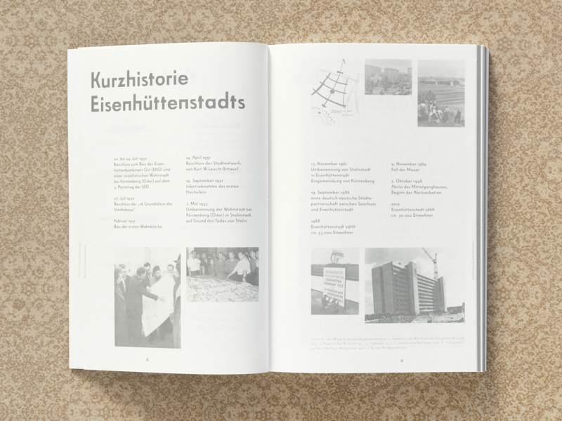 Planstadt Eisenhüttenstadt, Book