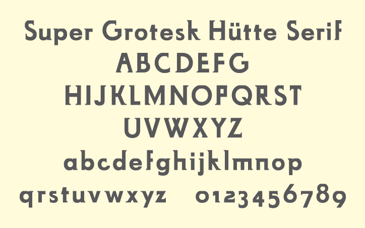 Planstadt Eisenhüttenstadt, Typography