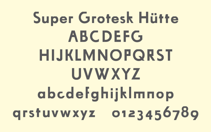 Planstadt Eisenhüttenstadt, Typography