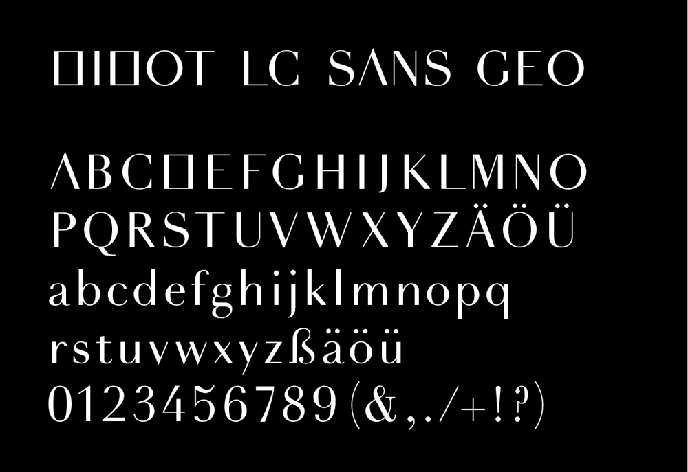 7 Mahnungen, Typography