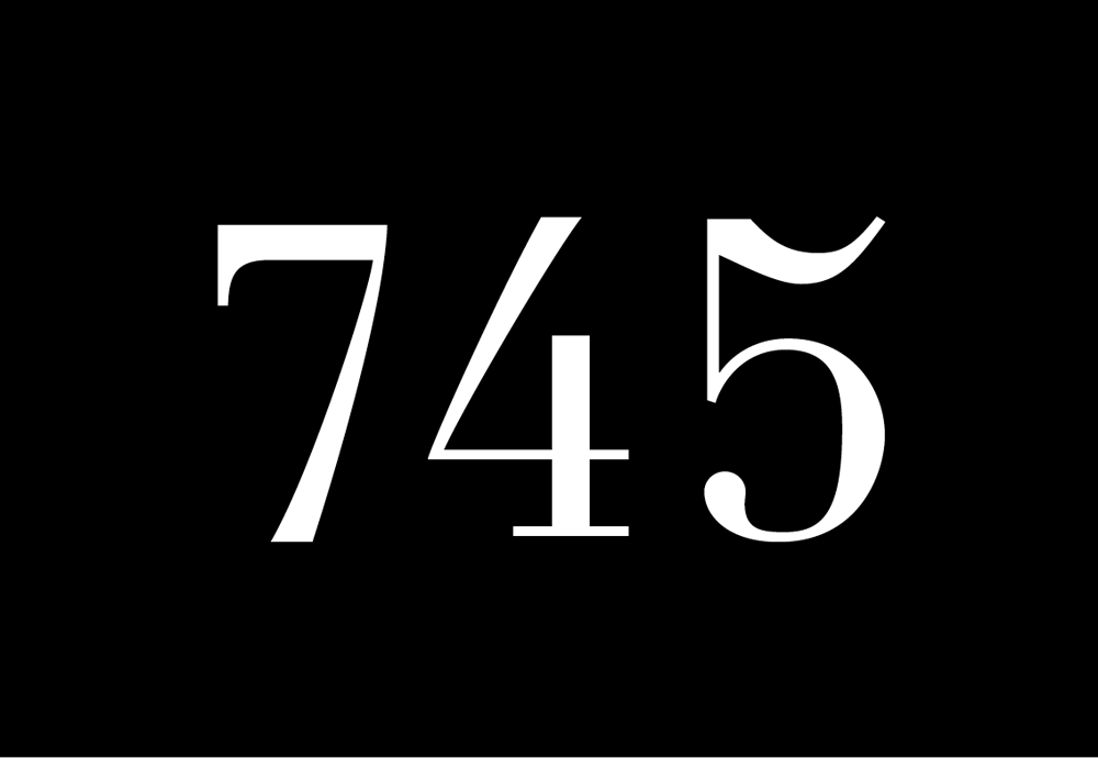 7 Mahnungen, Typography