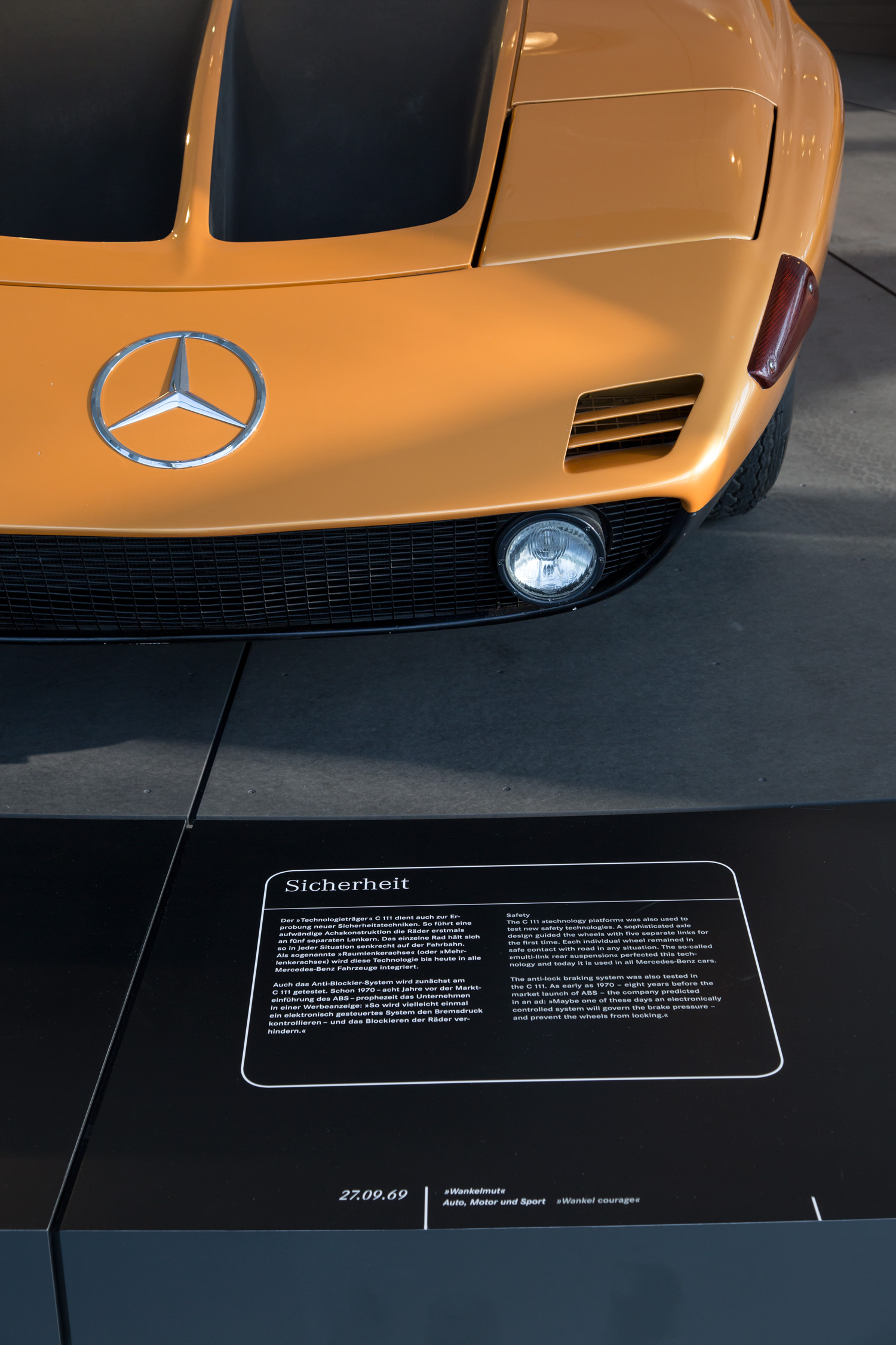 Mercedes-Benz C111, Exhibition