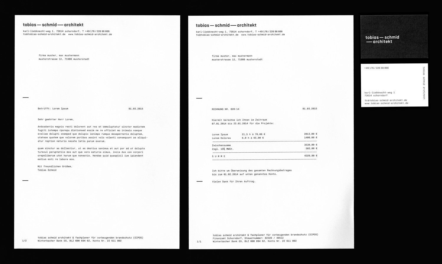tobias-schmid-architekt, Corporate Identity